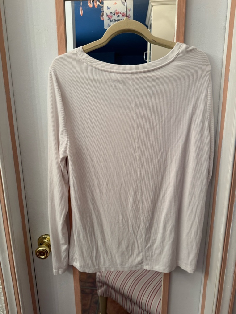 LOFT White Ribbed Knit Top - Picture 3 of 5